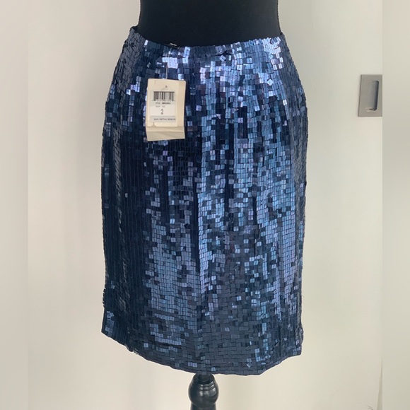 Dana Buchman Sequin Skirt Sz 2 - Picture 3 of 4